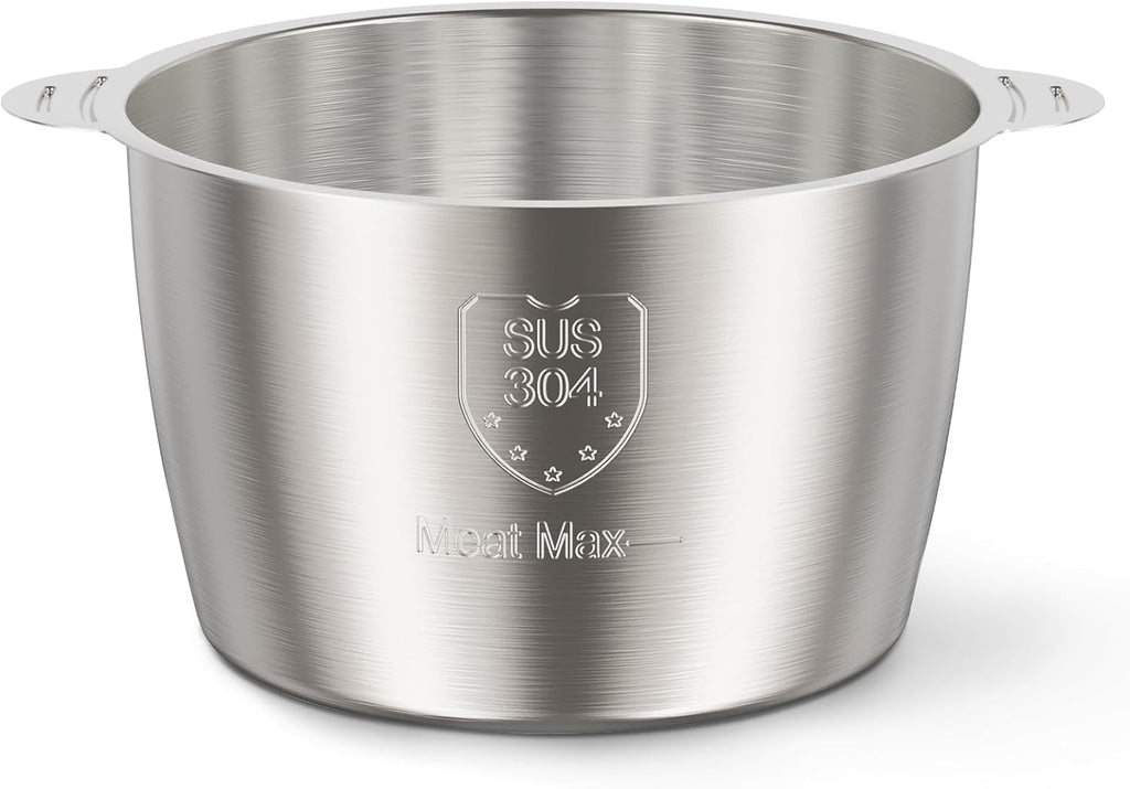 SUS 304 Stainless Steel Bowl Compatible with Ganiza GC10 & GC10-S Food Processor, 1PCS, 8Cup