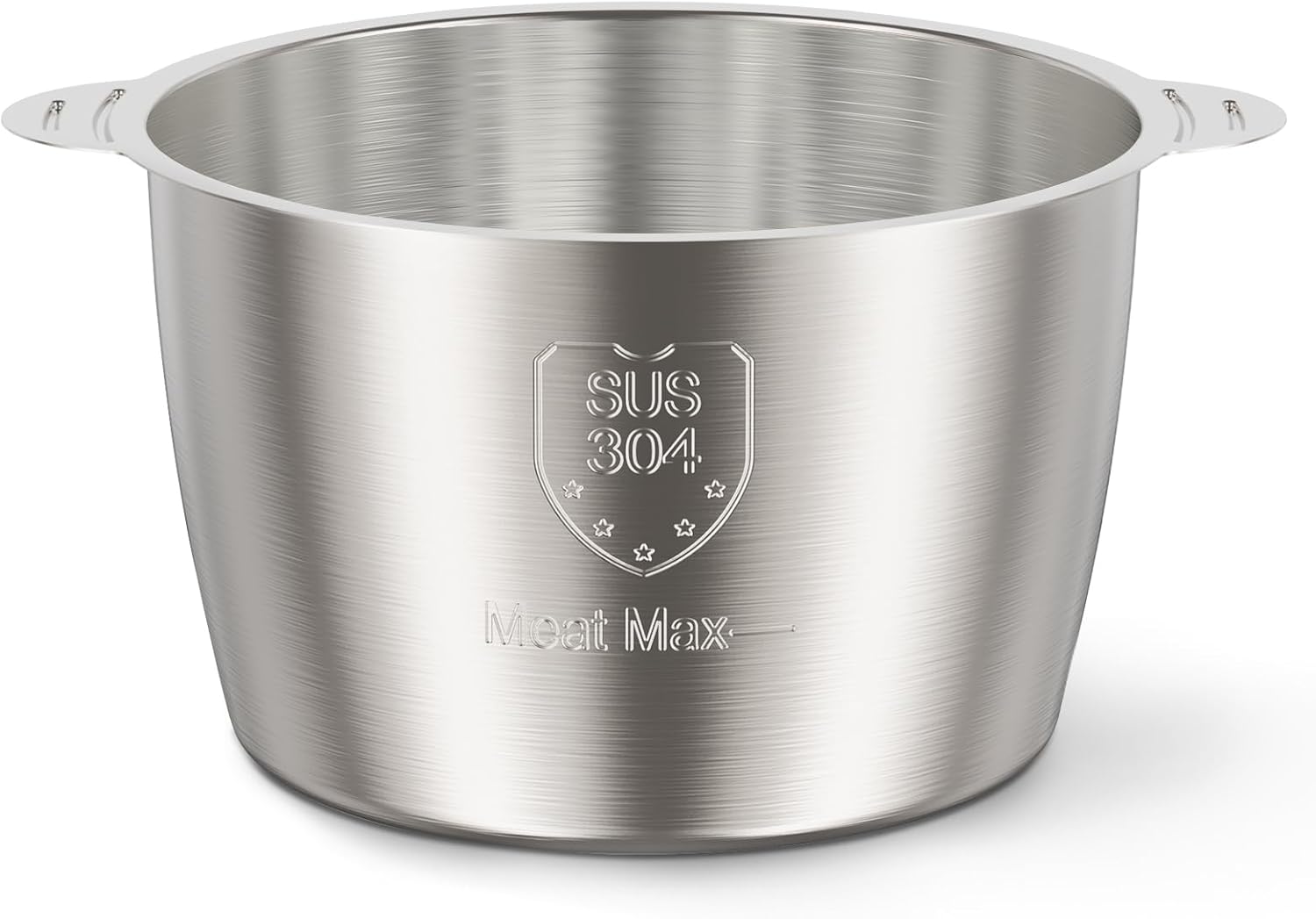 SUS 304 Stainless Steel Bowl Compatible with Ganiza GC10 & GC10-S Food Processor, 1PCS, 8Cup