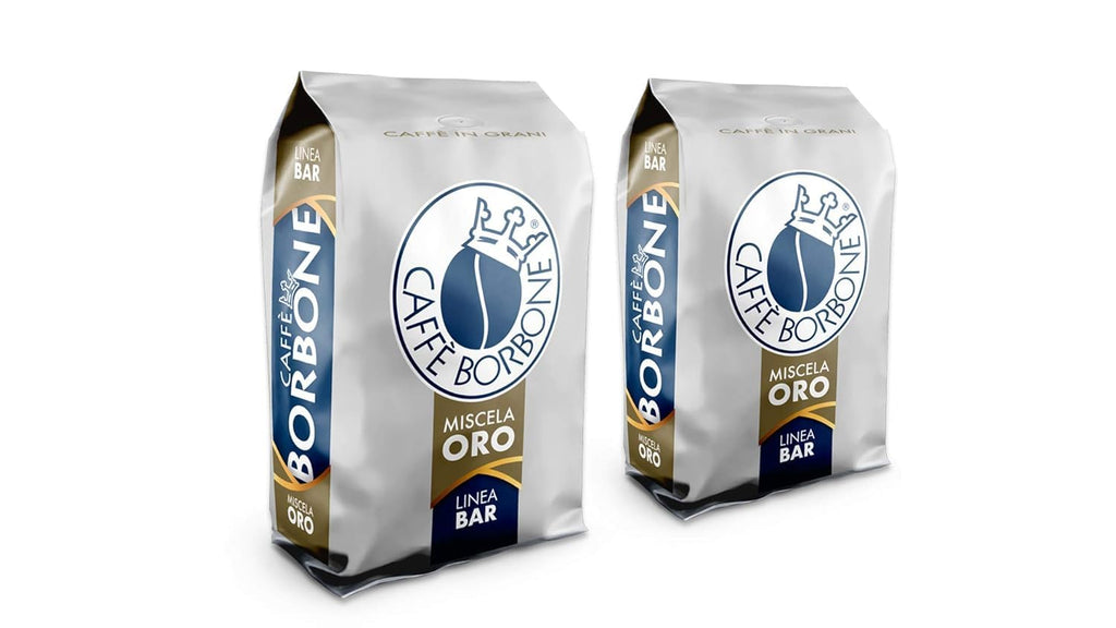 Caffè Borbone Whole Bean Coffee, Medium-Dark Roast DEK Blend, Decaffeinated Italian Coffee, 2.2 lb Bag (Pack of 2)