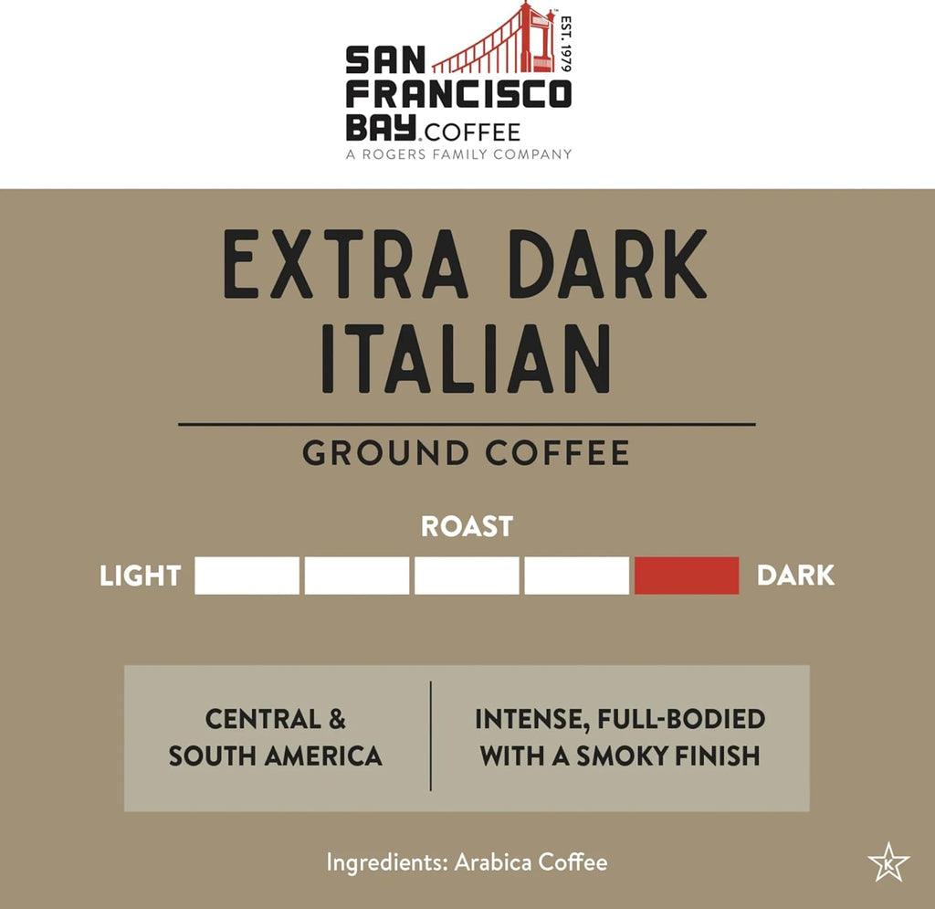 San Francisco Bay Ground Coffee, Bay Bridge Blend (28 oz Bag), Medium Roast Coffee