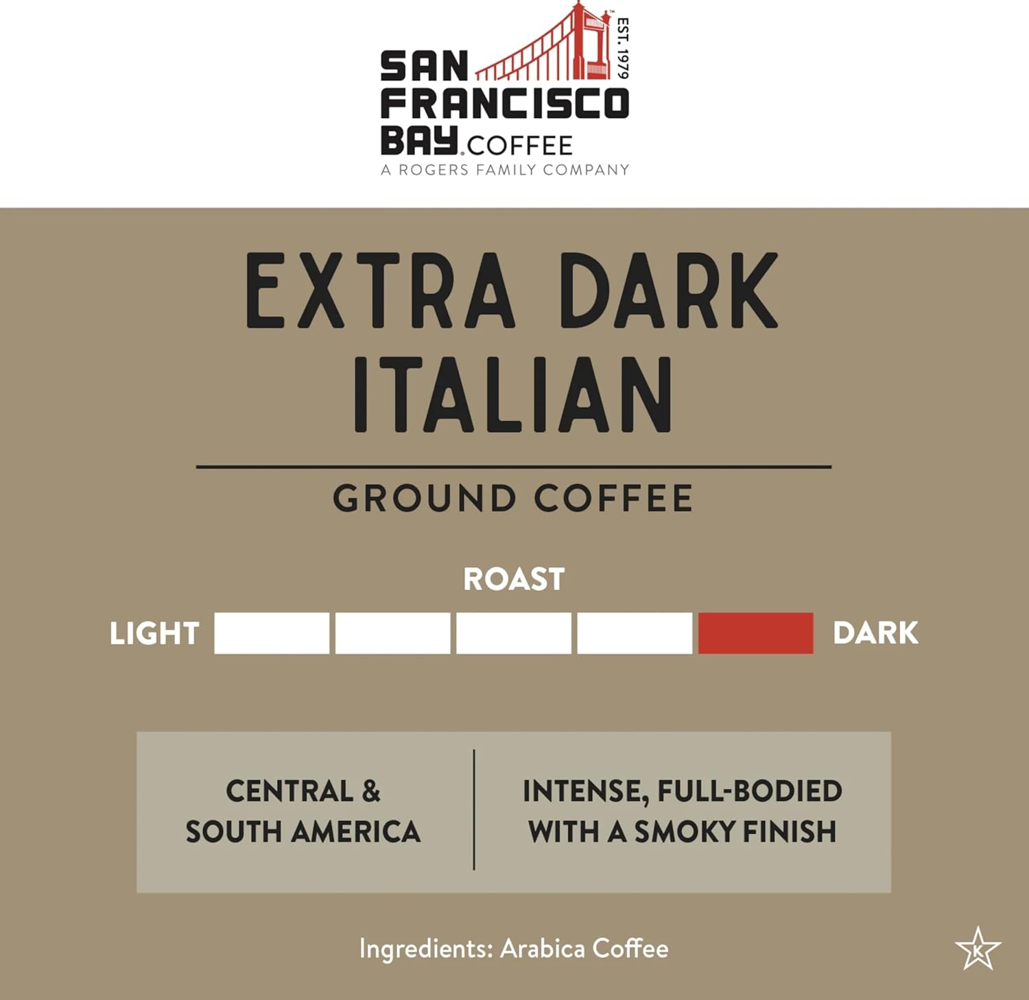 San Francisco Bay Ground Coffee, Bay Bridge Blend (28 oz Bag), Medium Roast Coffee