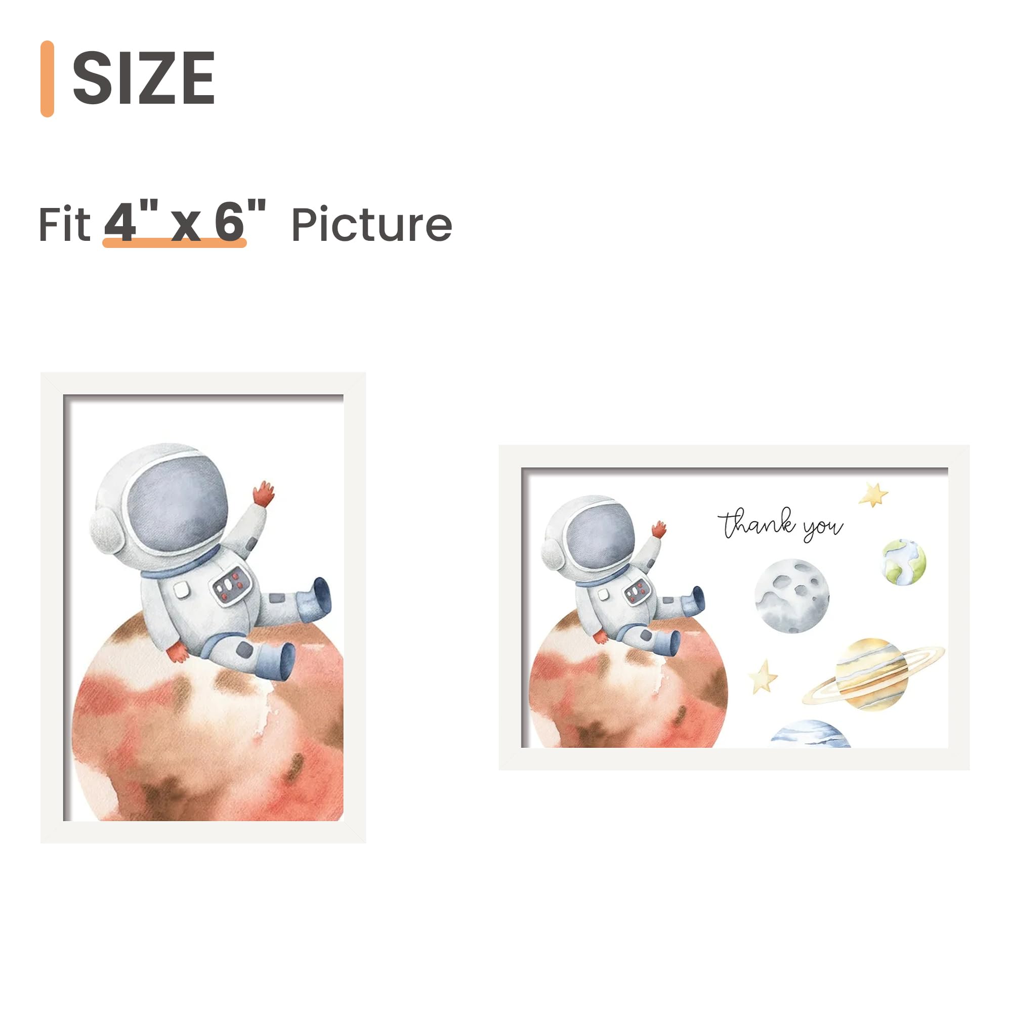 upsimples 5x7 Picture Frame Set of 3, Made of High Definition Glass for 5 x 7 Black Frames, Wall and Tabletop Display Thin Border Photo Frame for Home Décor