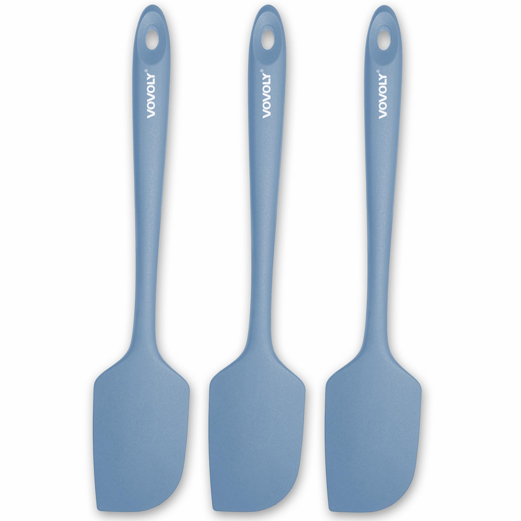 3 Pack Large Silicone Spatula for Kitchen,600°F Heat resistant Rubber Spatulas for Baking,Cooking, Scraping,and Mixing,Non Stick Kitchen Utensils, BPA Free, 11.2 IN, Khaki