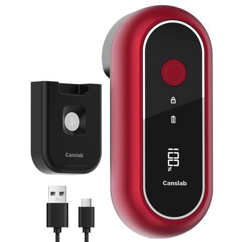 Canslab Turbo Rechargeable Can Opener - Professional Grade Blade, Auto-Stop, LED Battery Life Display, Wall-mountable, Side Cut Electric Can Opener for Smooth Edge, Hands-free Operation,USB-C Charging