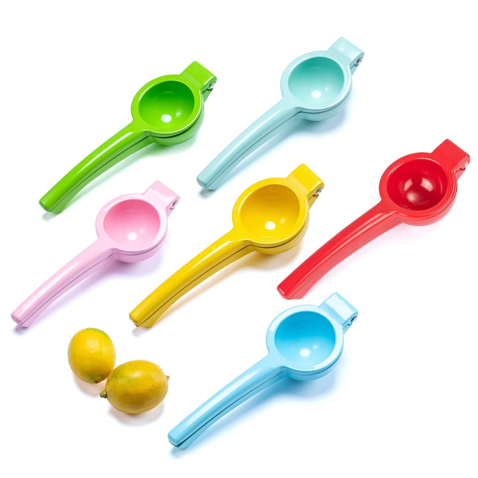 Manual Juicer Citrus Lemon Squeezer, Fruit Juicer Lime Press Metal, Professional Hand Juicer Kitchen Tool(Yellow）