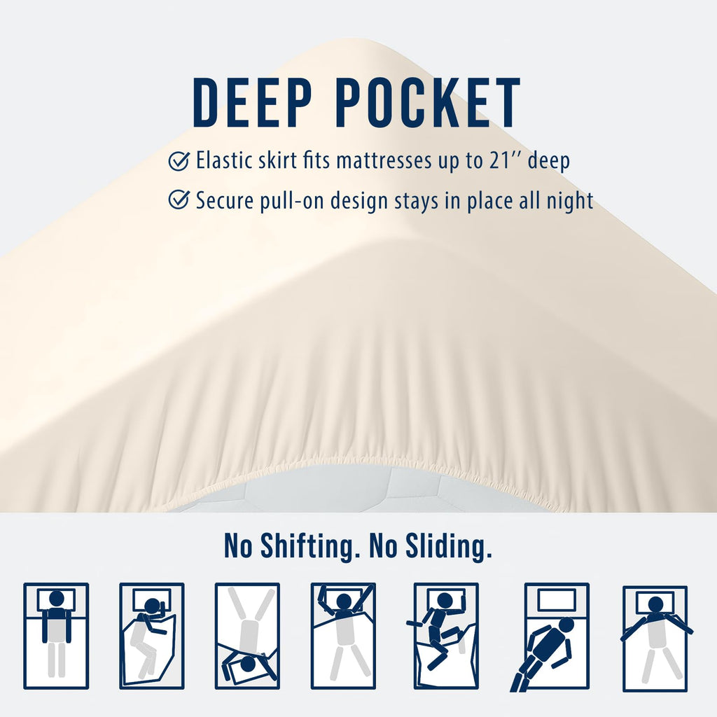 OLANLY Queen Quilted Fitted Mattress Pad – Soft Pillow Top Mattress Topper, Down Alternative Fill, Cooling Comfort Breathable Mattress Cover, Machine Washable Deep Pocket Mattress Protector, White