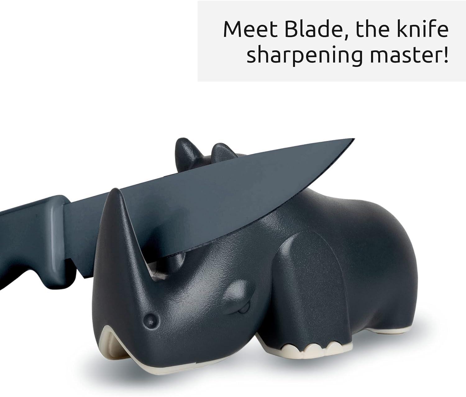 OTOTO Blade Knife Sharpener - Keep Knife Sharper with the Best Knife Sharpener - Fun Kitchen Gadgets BPA-free & Dishwasher-Safe Kitchen Knife Sharpener - Compact