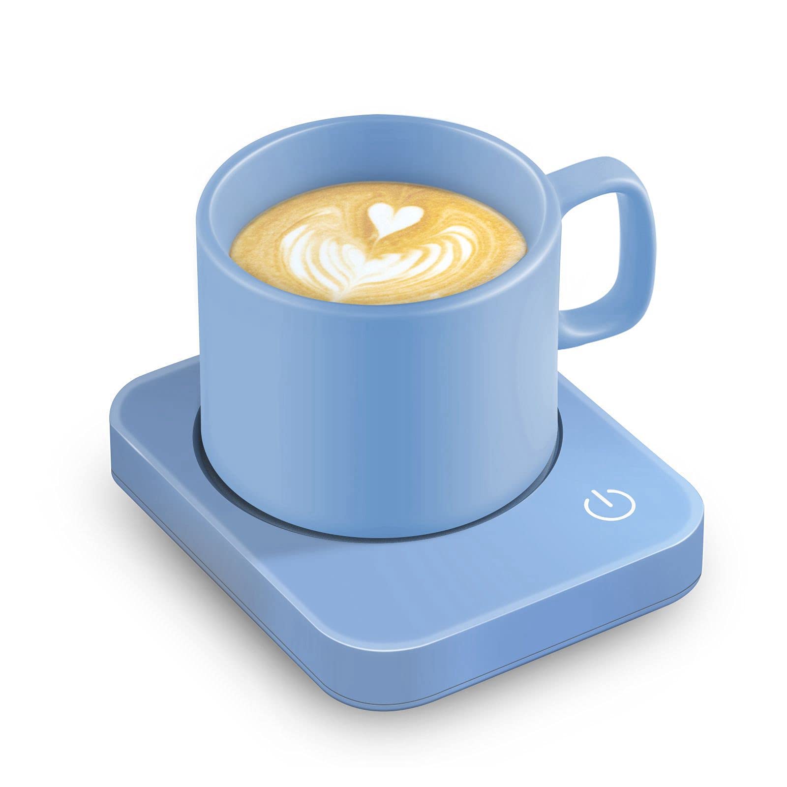 VOBAGA Coffee Mug Warmer for Desk with Auto Shut Off & 3-Temp Settings, Coffee Cup Warmer with Smart Safety Alert Home Office Accessory, Perfect for Coffee, Tea, Milk (Mug for Display)