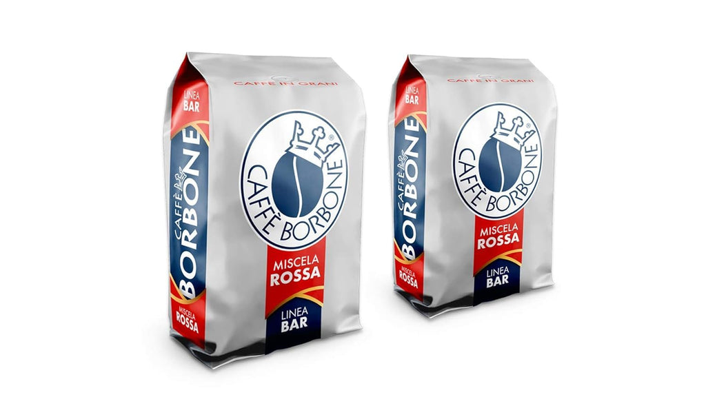Caffè Borbone Whole Bean Coffee, Medium-Dark Roast DEK Blend, Decaffeinated Italian Coffee, 2.2 lb Bag (Pack of 2)