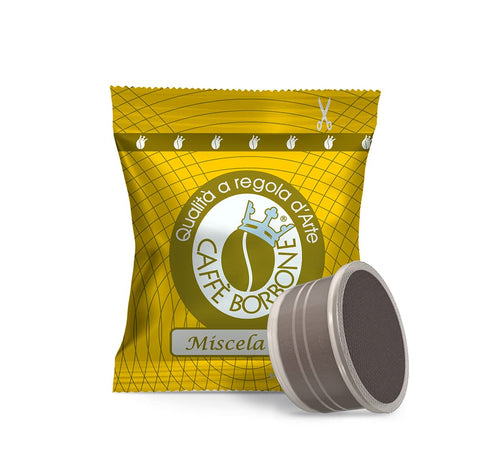 Caffè Borbone Compatible Lavazza Espresso Point 100 Coffee Pods, Blue Blend with Refined Taste, Powerful Character and Intense Aroma, Roasted and Freshly Packaged in Italy