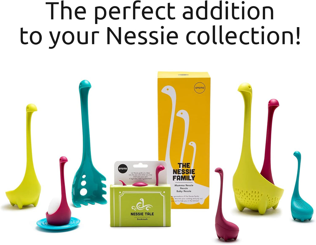 OTOTO Papa Nessie Pasta Server, Spaghetti Spoon - Food Grade & BPA Free Pasta Spoon Server - Dishwasher Safe & Heat Resistant Spaghetti Server, Pasta Fork 11.22x3.35x2.17 in