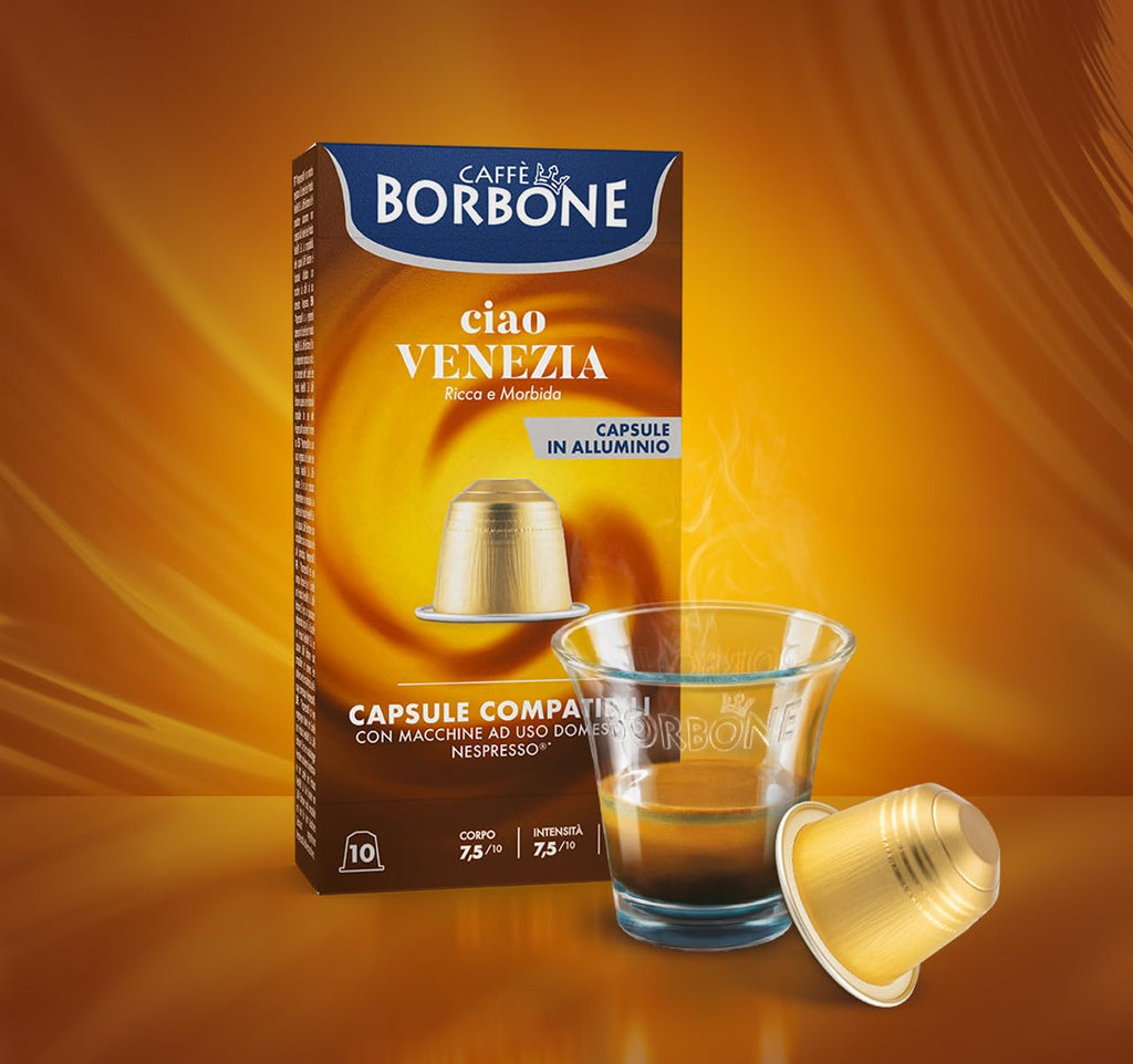 Caffè Borbone Espresso Intenso Aluminum Capsules Compatible with Nespresso Original Machines, Dark Roast, 100 Count