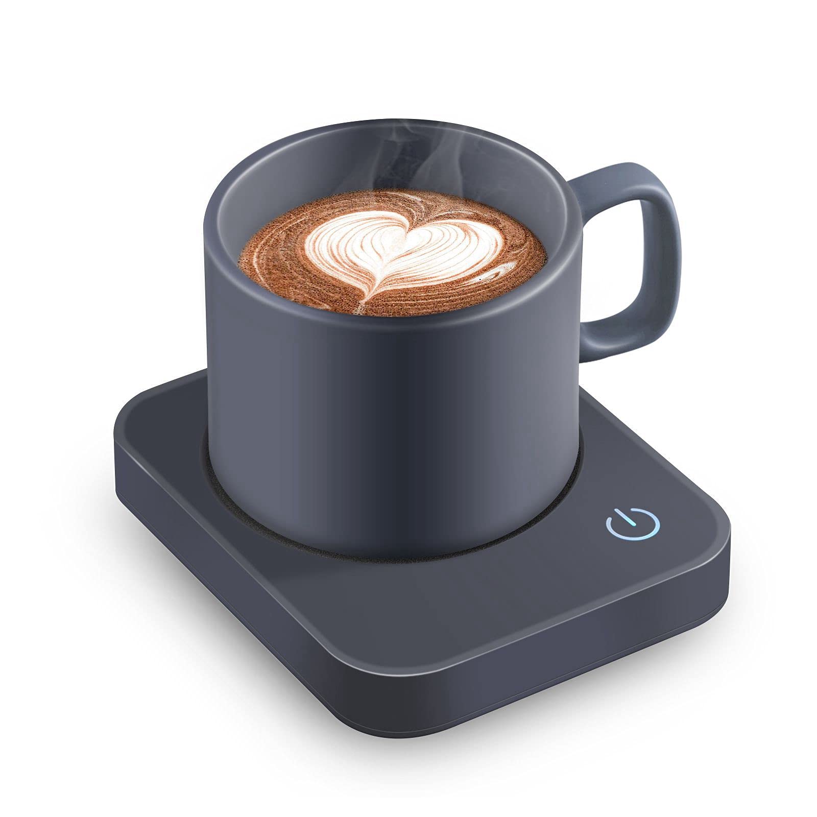 VOBAGA Coffee Mug Warmer for Desk with Auto Shut Off & 3-Temp Settings, Coffee Cup Warmer with Smart Safety Alert Home Office Accessory, Perfect for Coffee, Tea, Milk (Mug for Display)