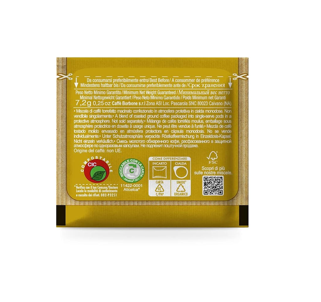 Caffè Borbone Espresso Paper Pods, Blue Blend, Balanced and Full-Bodied, Medium Roast ESE Pods, Authentic Italian Espresso - 150 Count