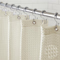 GORILLA GRIP Waffle Shower Curtain, Thick Weighted Fabric, Wrinkle and Rust Resistant, Classic Hotel Quality Design, Heavy Duty Long Curtains for Bathroom Showers, Bath Tubs, Machine Wash, 72x72 White