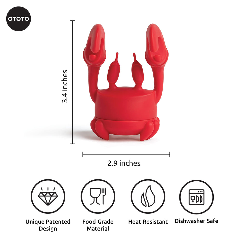 Cute Tea Infuser by OTOTO - Loose Leaf Tea Steeper, Tea Accessories, Tea Diffusers, Tea Infuser for Loose Leaf Tea, Tea Strainers, Cute Gifts, Tea Gift Set, Kitchen Gifts, Cooking Gadgets