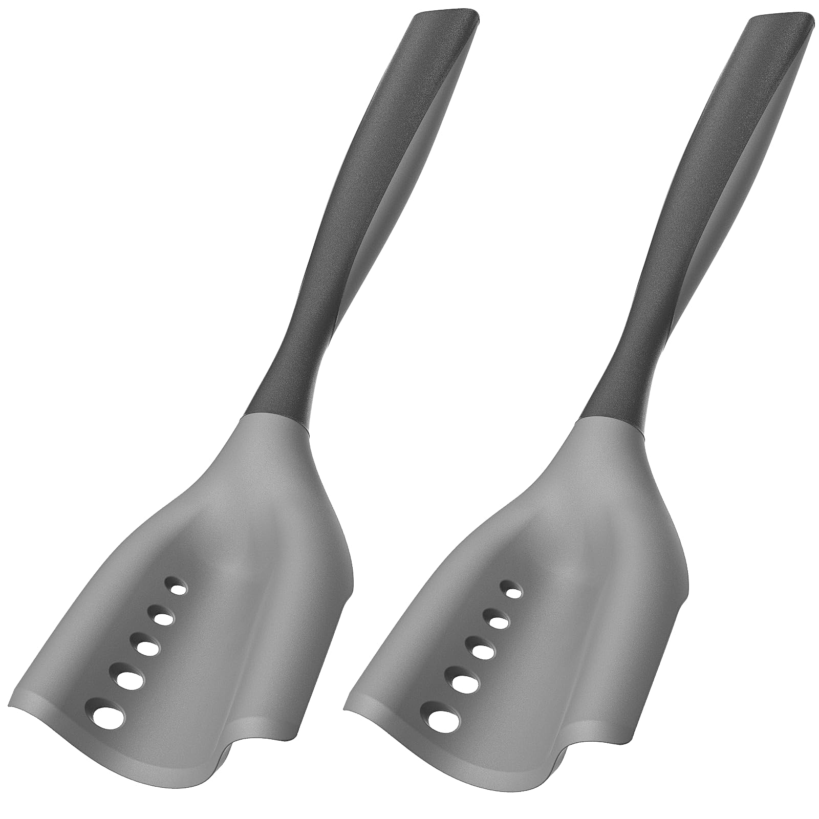 Mincing Spatula Meat Chopper, Hamburger Grinder, Premium Heat Resistant Smasher for Ground Beef, Potato Mix Tool, Meat & Poultry Tenderizers-Black