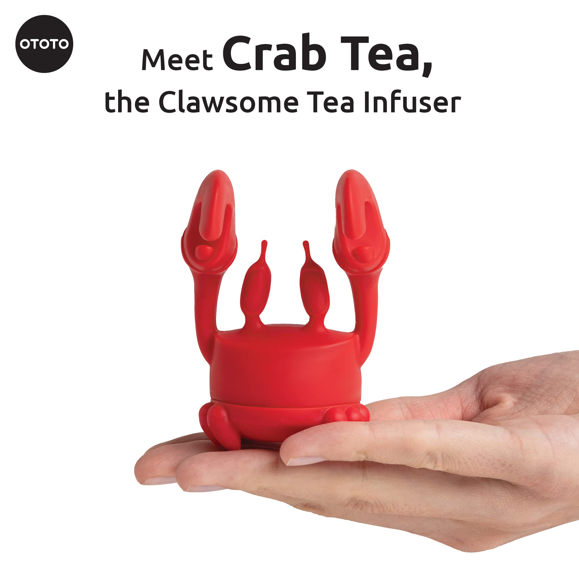 Cute Tea Infuser by OTOTO - Loose Leaf Tea Steeper, Tea Accessories, Tea Diffusers, Tea Infuser for Loose Leaf Tea, Tea Strainers, Cute Gifts, Tea Gift Set, Kitchen Gifts, Cooking Gadgets