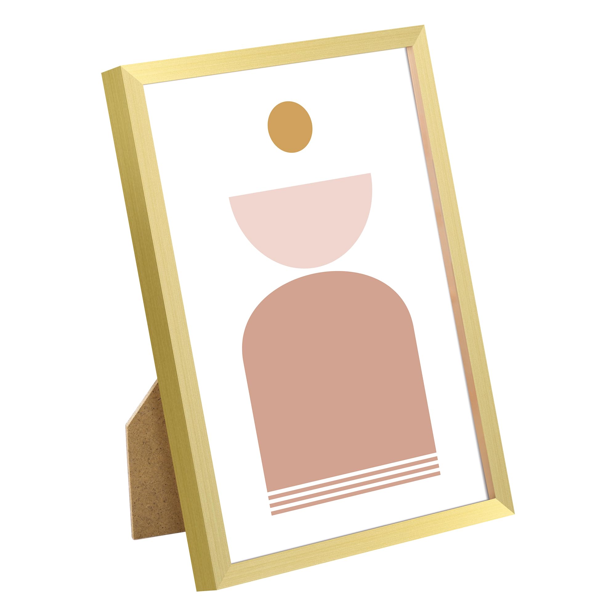 upsimples 5x7 Picture Frame Set of 3, Made of High Definition Glass for 5 x 7 Black Frames, Wall and Tabletop Display Thin Border Photo Frame for Home Décor