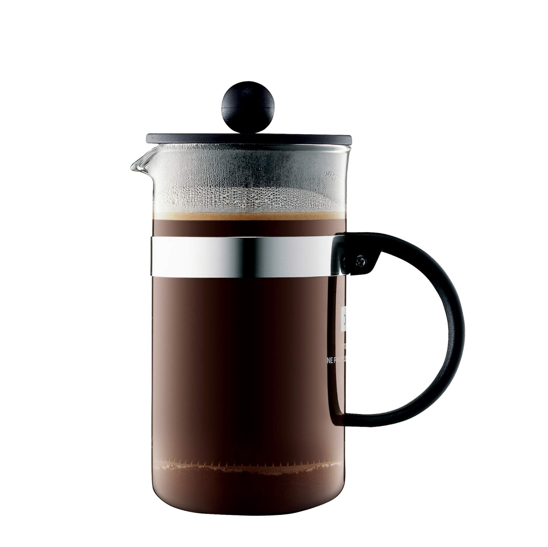 Bodum 34oz Pour Over Coffee Maker, High-Heat Borosilicate Glass with Reusable Stainless Steel Filter and Cork Grip - Made in Portugal