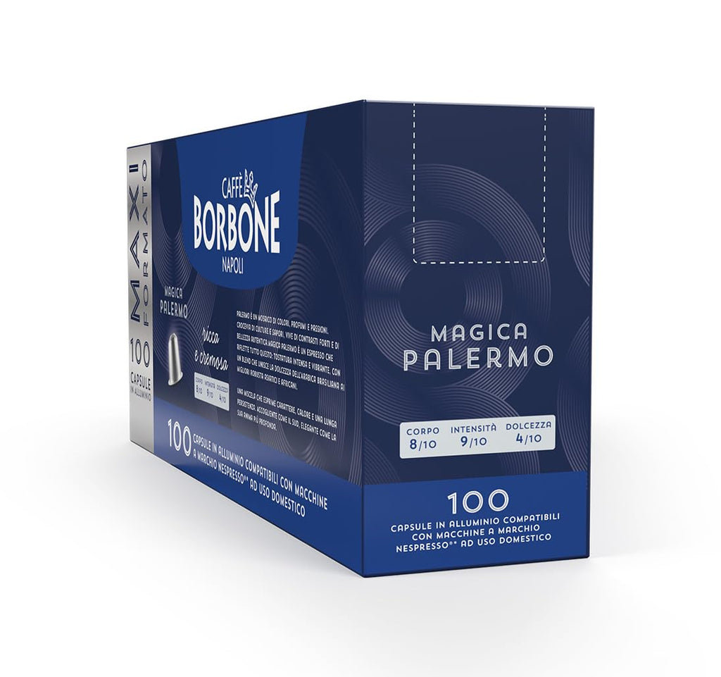 Caffè Borbone Espresso Intenso Aluminum Capsules Compatible with Nespresso Original Machines, Dark Roast, 100 Count