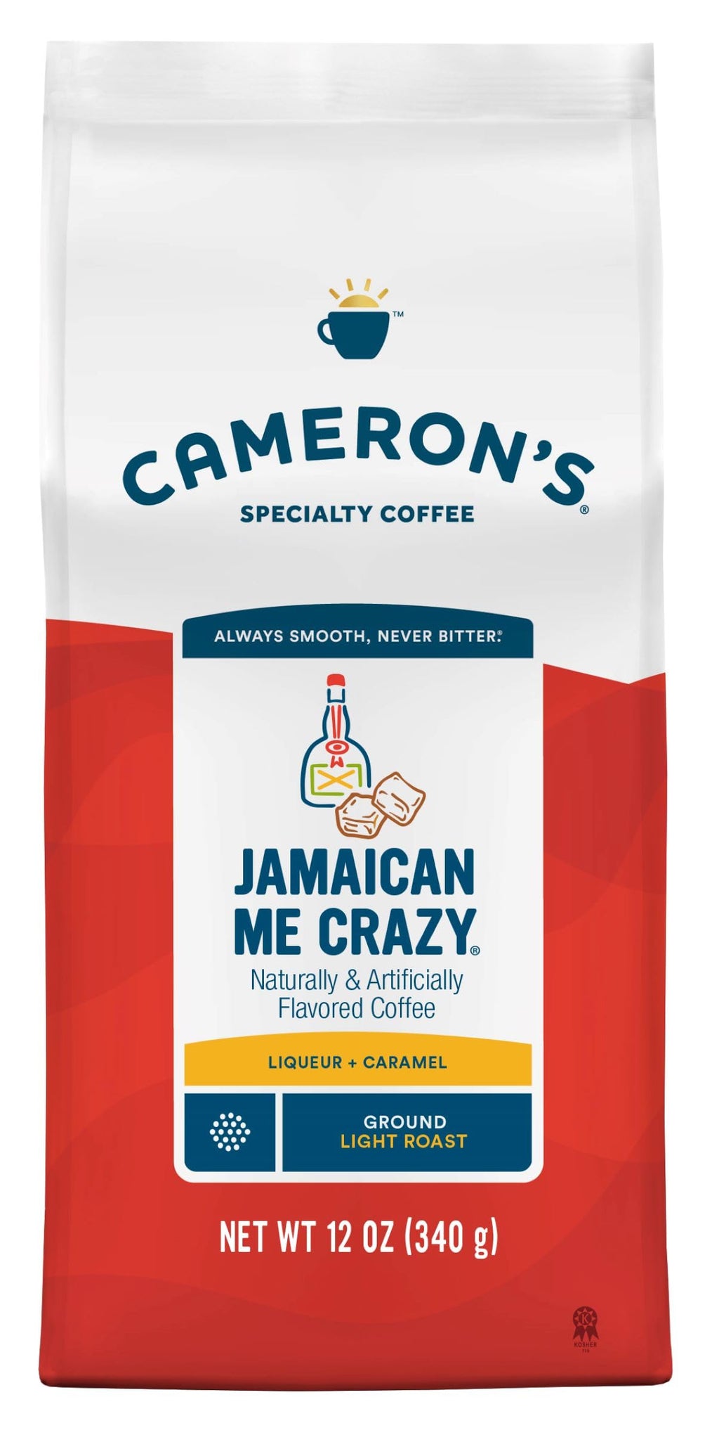Cameron's Coffee Roasted Ground Coffee Bag, Dark Chocolate Mocha, Smooth Flavored Coffee, Sustainable, Small-batch Roasted, 28 Ounce (Pack of 1)