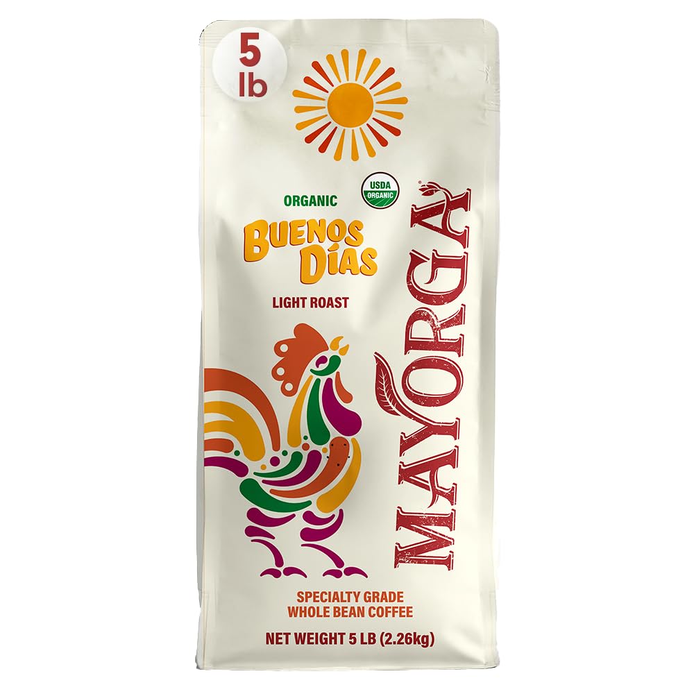 Mayorga Organic Coffee 2lb Cafe Cubano Roast - Dark Roast Whole Bean Specialty Grade Coffee, 100% Arabica, Slow Roasted, Bold and Smooth Flavor with Low Acidity - USDA Organic, Non-GMO, Kosher