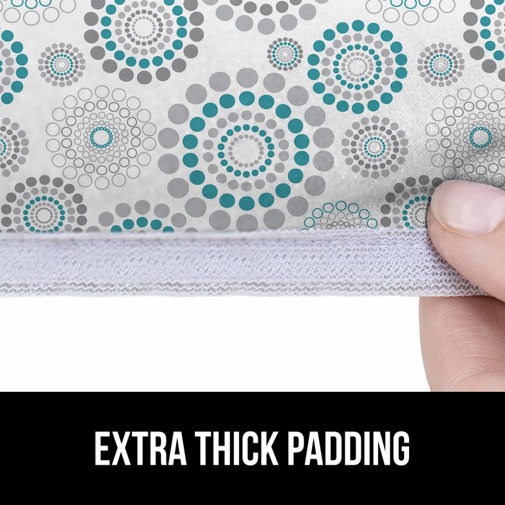 GORILLA GRIP The Original Ironing Board Cover and Pad, Silicone Coating, Thick Scorch Resistant Padding, Heavy Duty Iron Covers Standard Boards, Hook and Loop Fastener Strap, Silver, 15x54