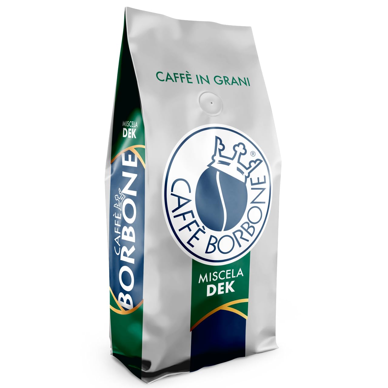 Caffè Borbone Whole Bean Coffee, Medium-Dark Roast DEK Blend, Decaffeinated Italian Coffee, 2.2 lb Bag (Pack of 2)