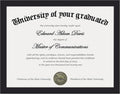upsimples Certificate Frame with Clear Plexiglass, 8.5 by 11 Picture Diploma Document Degree Frames for Wall and Tabletop, Black, 1 Pack