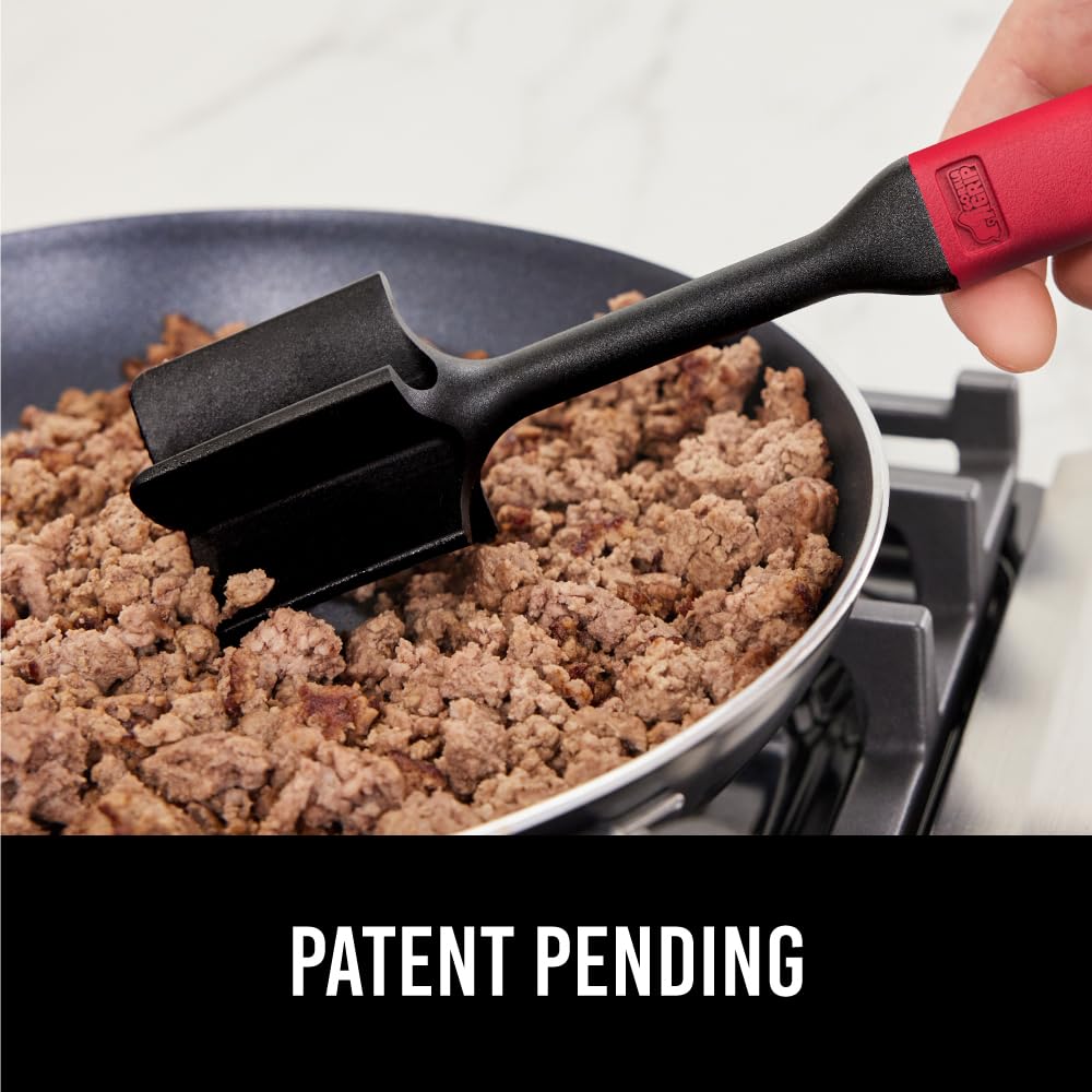 GORILLA GRIP BPA-Free Patented Dual-Sided Meat Tenderizer Tool, Soft Comfortable Handle, Heavy Duty Kitchen Mallet for Steak, Beef, Cutlets, Commercial Grade Chicken Pounder, Dishwasher Safe, Black