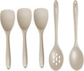Silicone Spatula Spoon and Large Cooking Spoon Bundle,High Heat Resistant Utensils for Serving, Baking,