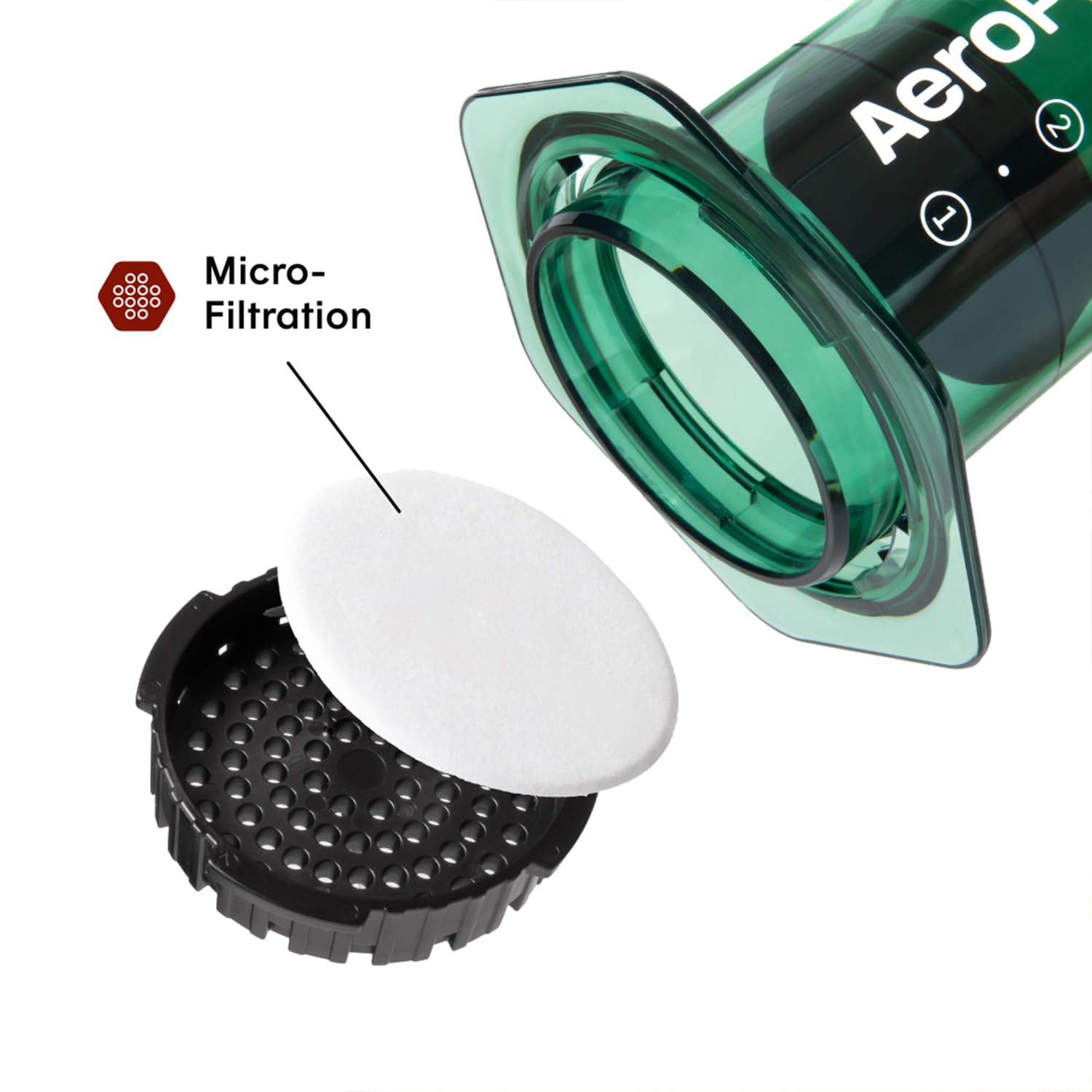 AeroPress Original Coffee Press - All-in-One French Press, Pour-Over & Espresso Style Manual Brewer, 2 Min Brew for Less Bitterness, More Flavor, Small Portable Coffee Maker, Travel & Camping