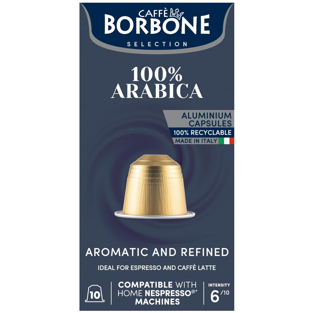 Caffè Borbone Espresso Intenso Aluminum Capsules Compatible with Nespresso Original Machines, Dark Roast, 100 Count