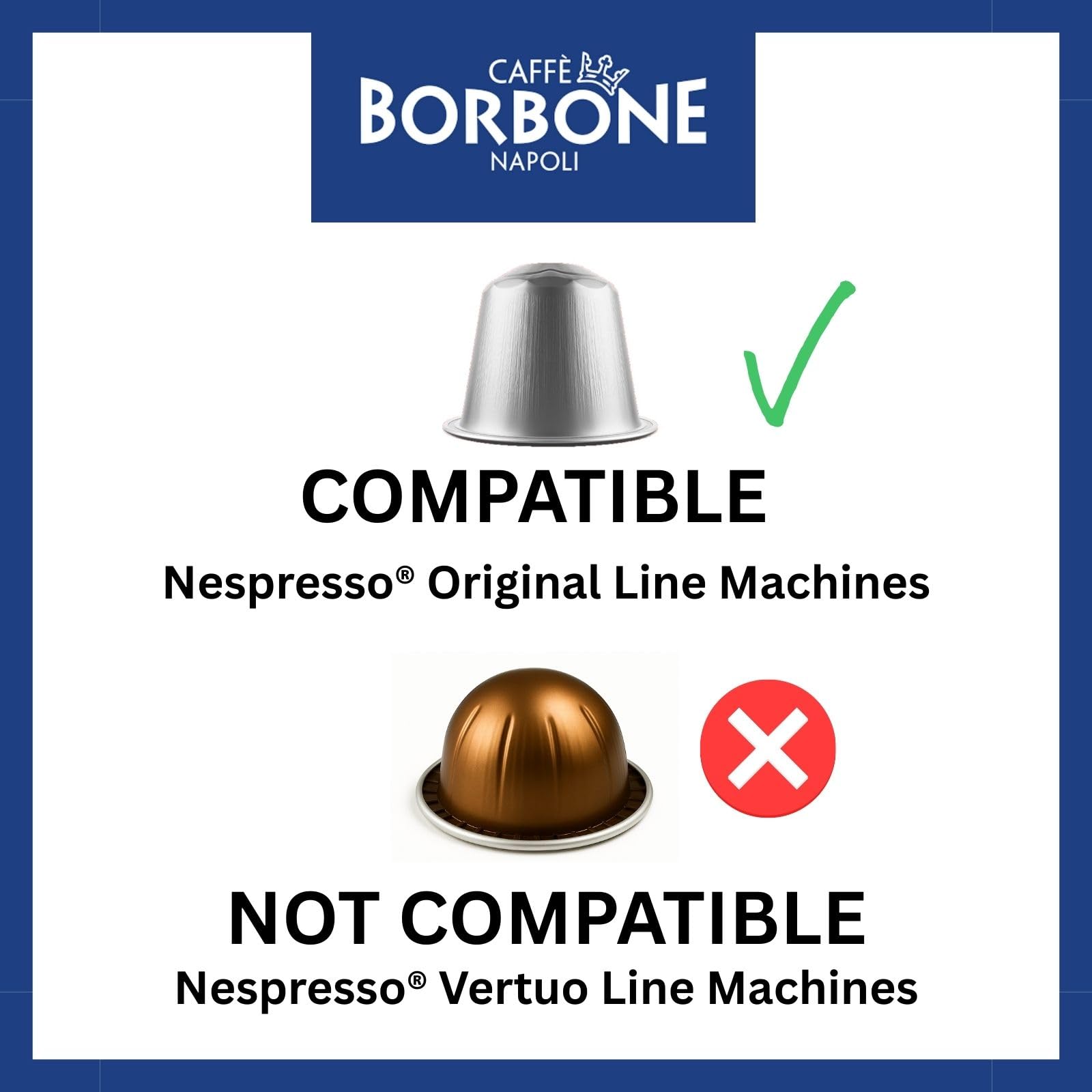 Caffè Borbone Espresso Intenso Aluminum Capsules Compatible with Nespresso Original Machines, Dark Roast, 100 Count