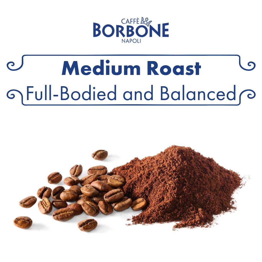Caffè Borbone Ground Coffee, Crema Classica, Premium Coffee Blend, Full-Bodied, Balanced, Creamy and Smooth Taste, Made in Italy - 8.8 ounce (Pack of 4)