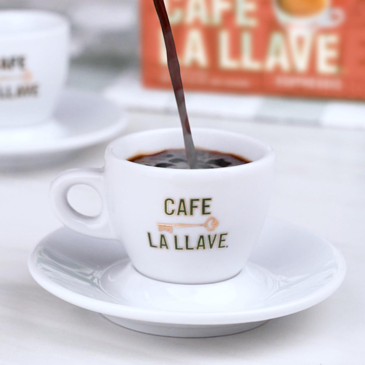 Café La Llave Espresso Ground Coffee, Dark Roast, 10 OZ, Pack of 4