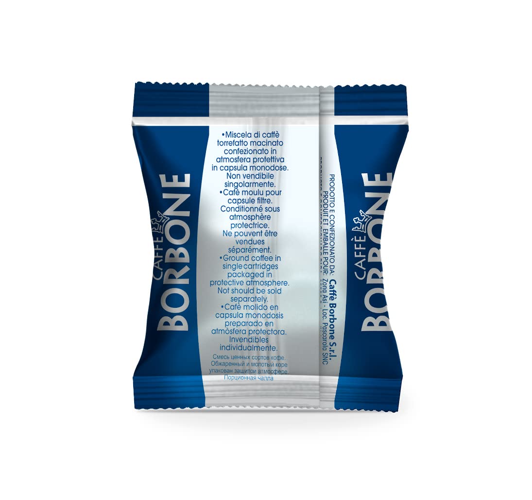 Caffè Borbone Blue Blend Nespresso Compatible Espresso Coffee Pods, 100 Count Espresso Pods