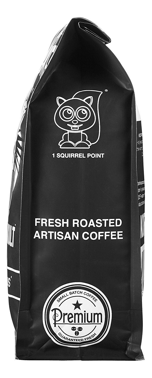 Koffee Kult Eye Cracker Espresso Coffee Beans - Bright, Bold Medium Roast with a Citrus Twist Coffee Crema - Artisan Roasted Fresh 100% Arabica Speciality Grade Coffee (Whole Bean, 32oz)