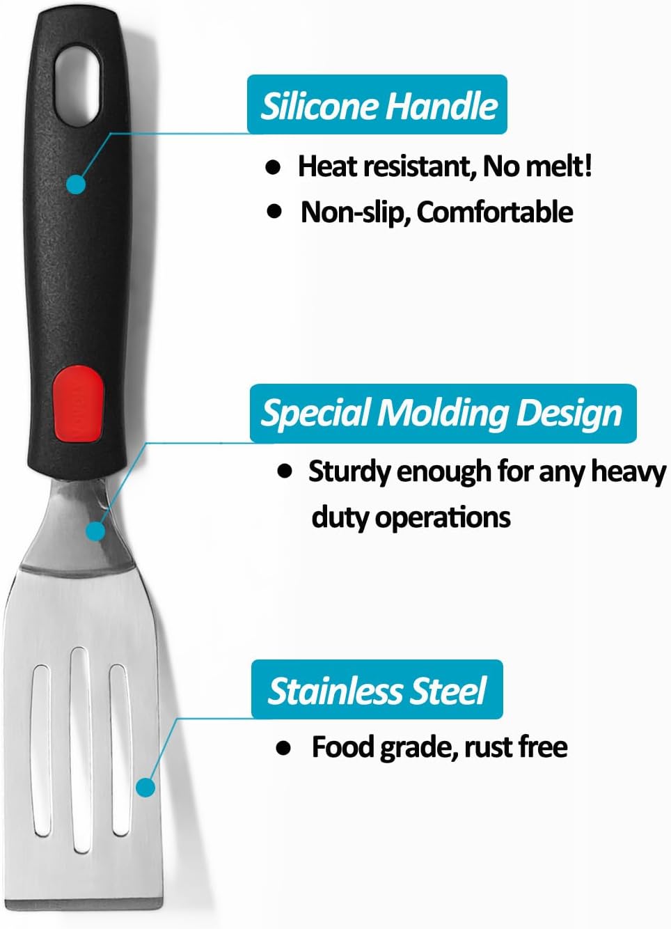 Professional Mini-Brownes Spatula, Stainless Steel Cutter and Serve Turner for Serving, Flipping or Cooking, Ideal for Serving, Tiramisu, Cakes, Lasagna or Cookie etc.