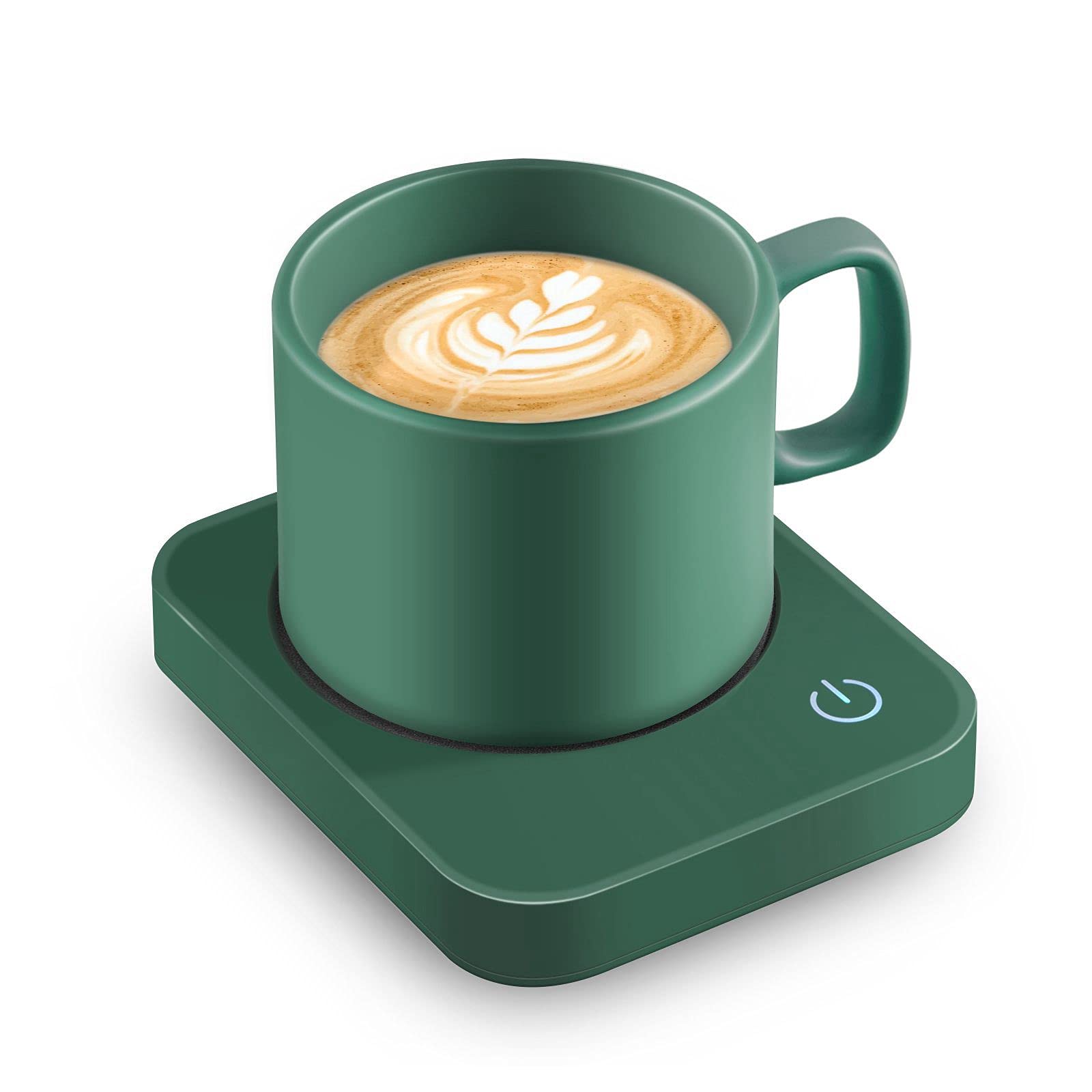 VOBAGA Coffee Mug Warmer for Desk with Auto Shut Off & 3-Temp Settings, Coffee Cup Warmer with Smart Safety Alert Home Office Accessory, Perfect for Coffee, Tea, Milk (Mug for Display)