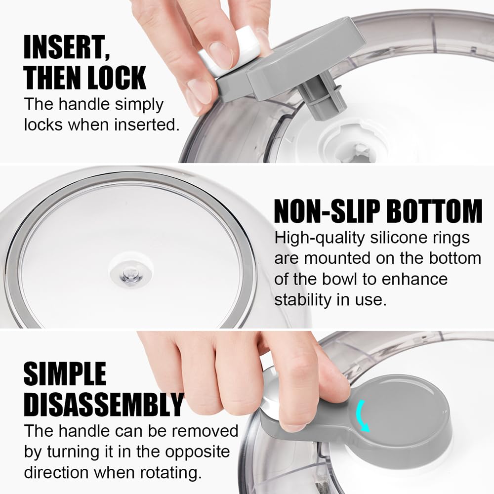 KEOUKE Salad Spinner and Vegetable Chopper Set with 3 Blades, 4.2Qt Large Bowl for Effortless Lettuce Drying, Onion Dicing, and Potato Cutting