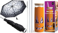 OTOTO NEW! Spookula Vampire Folding, Collapsible, Umbrella, Unique, Goth Accessories, NEW Jack-o-Cup Glass Cups with Lid and Straws - Glass Coffee Tumbler with Straws