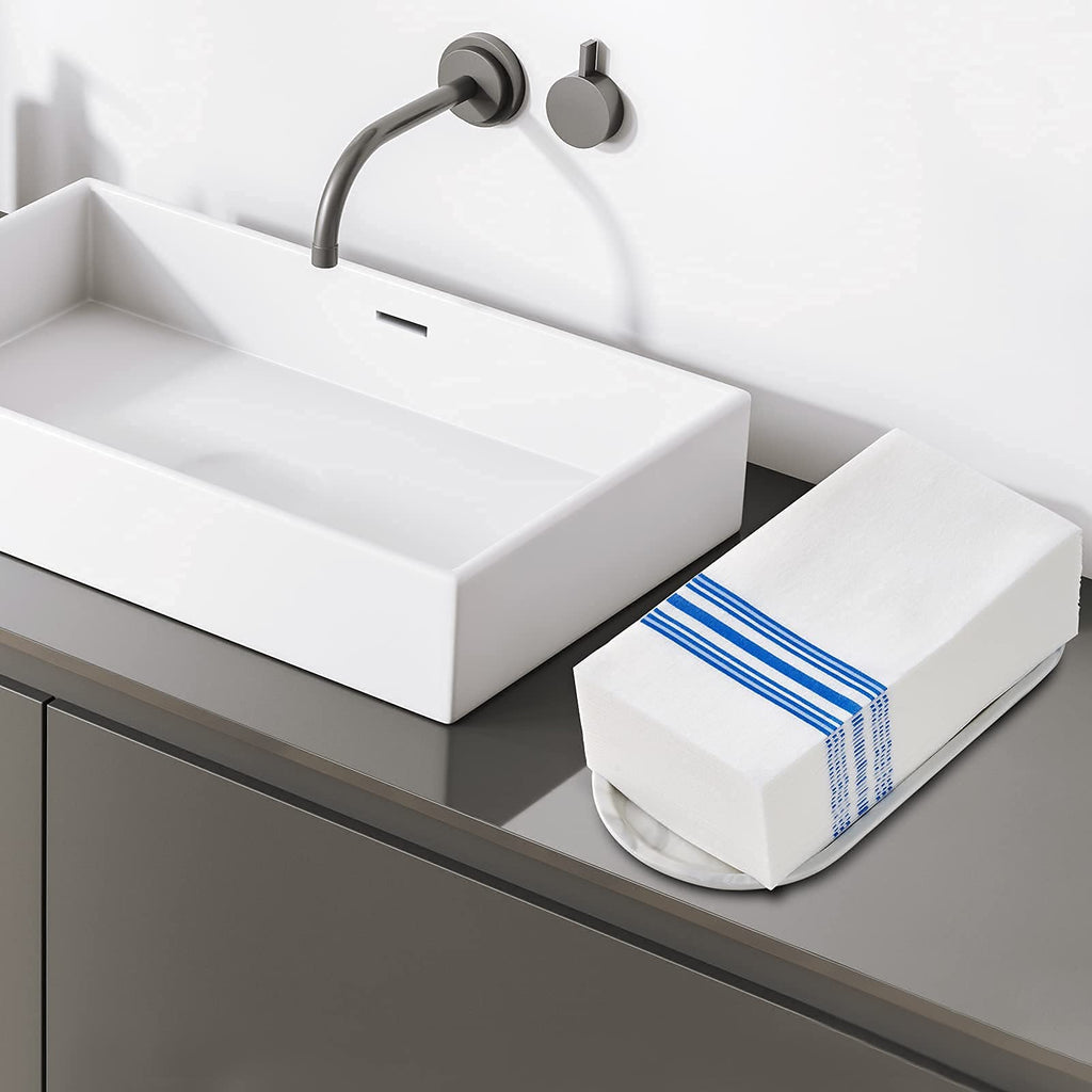 Vplus 150 PACK Guest Towels Disposable Bathroom, Decorative Bathroom Napkins, Soft, and Absorbent Disposable Paper Hand Towel for Dinners, Kitchen, Parties, Weddings, Christmas Party