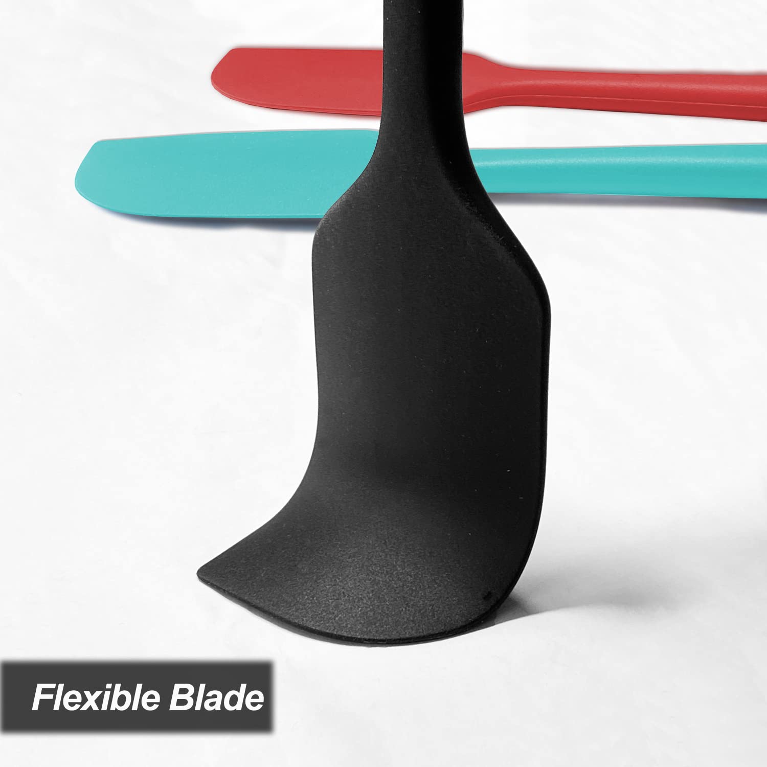 3 Pack Large Silicone Spatula for Kitchen,600°F Heat resistant Rubber Spatulas for Baking,Cooking, Scraping,and Mixing,Non Stick Kitchen Utensils, BPA Free, 11.2 IN, Khaki