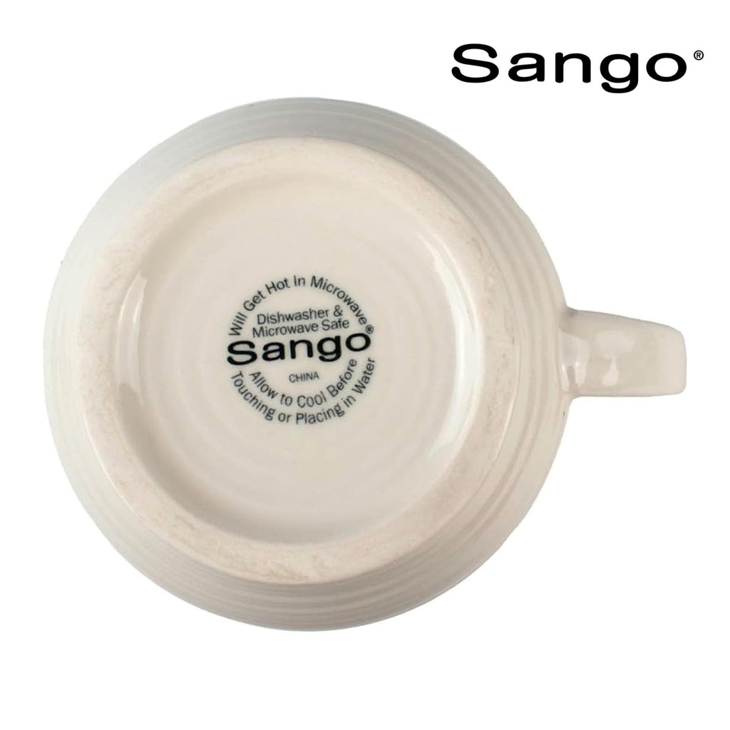 Sango Siterra Painter's Palette 16-Piece Stoneware Dinnerware Set - Service for 4, Ceramic Plates and Bowls Sets, Chip Resistant, Rustic Dishware, Microwave & Dishwasher Safe Kitchen Dishes