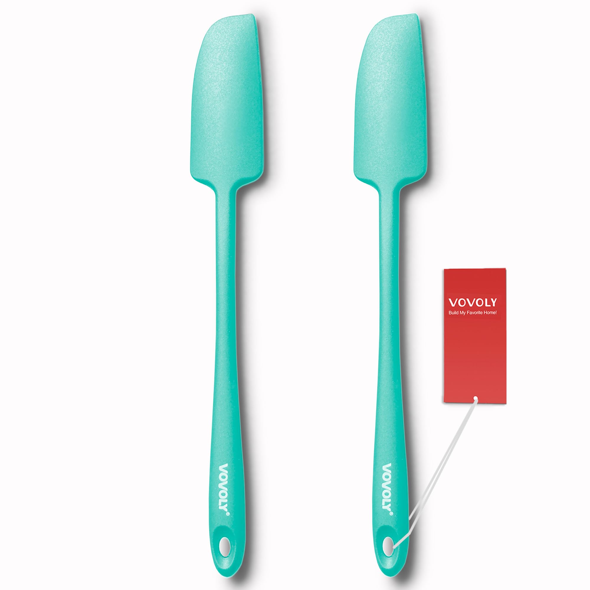 Silicone Jar Spatula, Small Rubber Scraper, Spatulas Silicone Heat Resistant, Seamless,Non StIck Cookware 11.2 Inch, Black.
