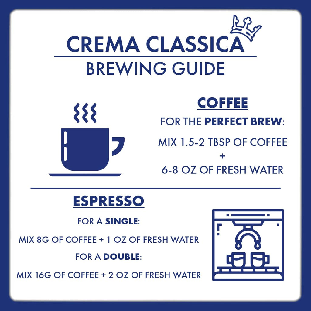 Caffè Borbone Crema Superiore Whole Bean Coffee, Arabica and Robusta Blend, Medium Roast, 2.2 lb Bag (Pack of 1)