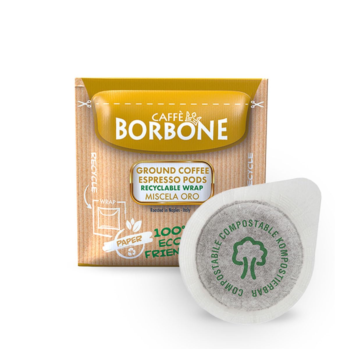 Caffè Borbone Espresso Paper Pods, Blue Blend, Balanced and Full-Bodied, Medium Roast ESE Pods, Authentic Italian Espresso - 150 Count