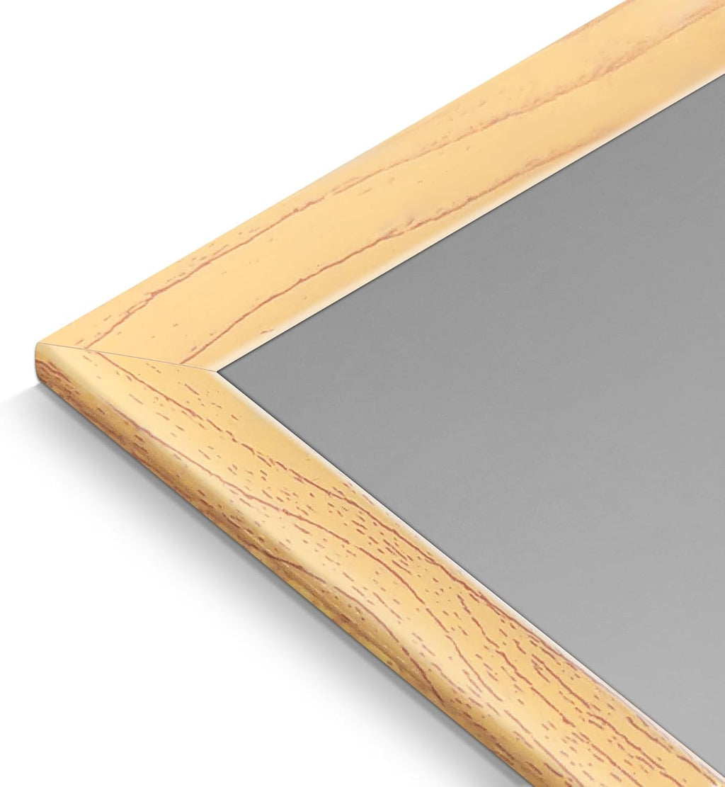 upsimples 16x20 Picture Frame Natural 3 Pack, Scratch-Proof Poster Frames 16 x 20 for Photo Gallery - Slide-In Strips, Horizontal or Vertical Wall Mounting